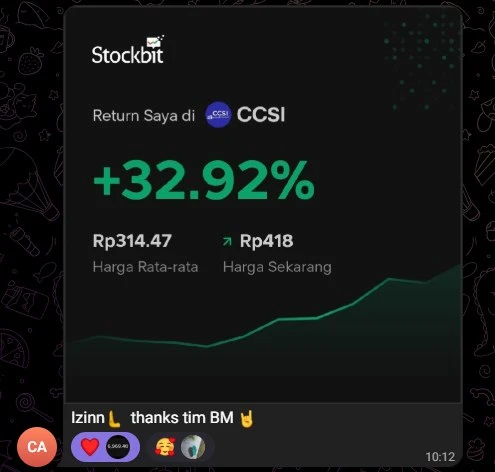 Member testimonial screenshot