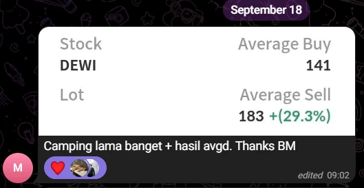 Member testimonial screenshot