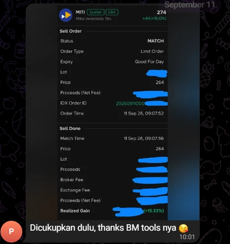 Member testimonial screenshot