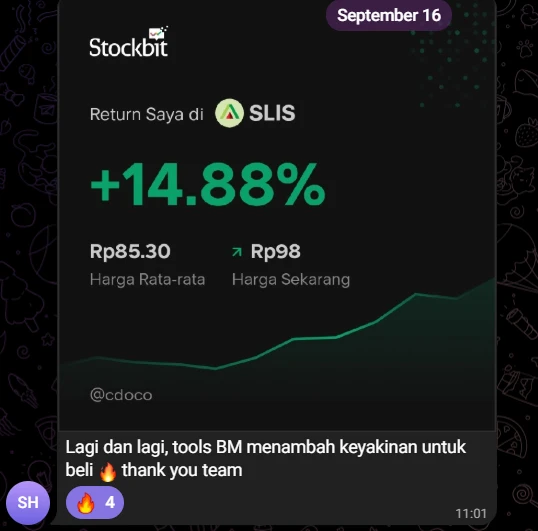 Member testimonial screenshot