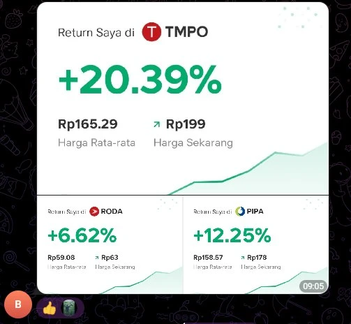 Member testimonial screenshot