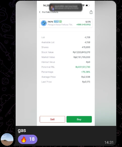 Member testimonial screenshot